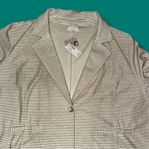 Maurice’s Blazer Jacket NWT Cream Textured – Size 3X - Picture 5 of 16